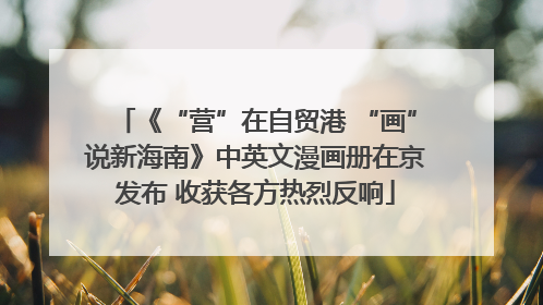 《“营”在自贸港 “画”说新海南》中英文漫画册在京发布 收获各方热烈反响