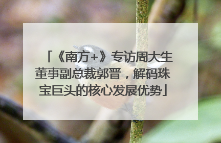《南方+》专访周大生董事副总裁郭晋，解码珠宝巨头的核心发展优势