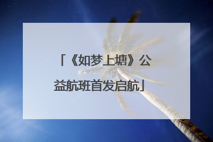 《如梦上塘》公益航班首发启航