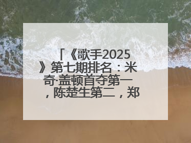 《歌手2025》第七期排名：米奇·盖顿首夺第一，陈楚生第二，郑欣宜将参加下一轮张榜赛