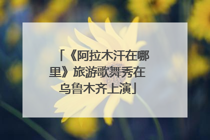 《阿拉木汗在哪里》旅游歌舞秀在乌鲁木齐上演