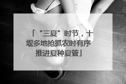 “三夏”时节，十堰多地抢抓农时有序推进夏种夏管