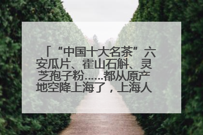 “中国十大名茶”六安瓜片、霍山石斛、灵芝孢子粉……都从原产地空降上海了，上海人这个周末得去农展中心逛逛咯～