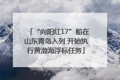 “向阳红17”船在山东青岛入列 开始执行黄渤海浮标任务