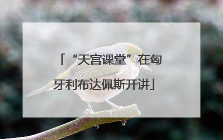 “天宫课堂”在匈牙利布达佩斯开讲