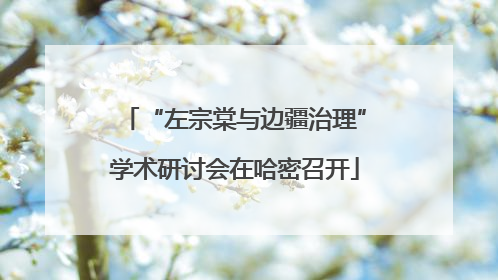 “左宗棠与边疆治理”学术研讨会在哈密召开