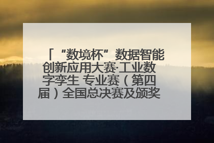 “数境杯”数据智能创新应用大赛·工业数字孪生 专业赛（第四届）全国总决赛及颁奖典礼成功举办