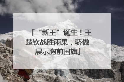 “新王”诞生！王楚钦战胜雨果，骄傲展示胸前国旗