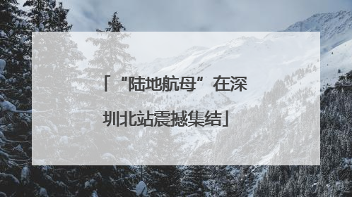 “陆地航母”在深圳北站震撼集结