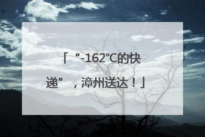 “-162℃的快递”，漳州送达！