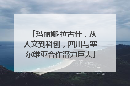 玛丽娜·拉古什：从人文到科创，四川与塞尔维亚合作潜力巨大