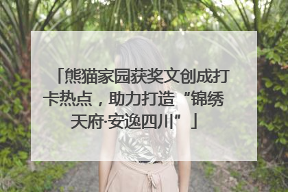 熊猫家园获奖文创成打卡热点，助力打造“锦绣天府·安逸四川”