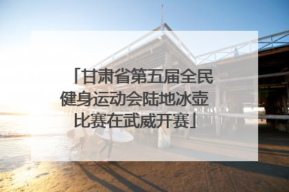 甘肃省第五届全民健身运动会陆地冰壶比赛在武威开赛