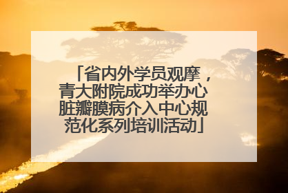 省内外学员观摩，青大附院成功举办心脏瓣膜病介入中心规范化系列培训活动