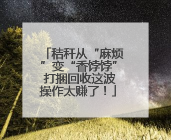 秸秆从“麻烦”变“香饽饽” 打捆回收这波操作太赚了！