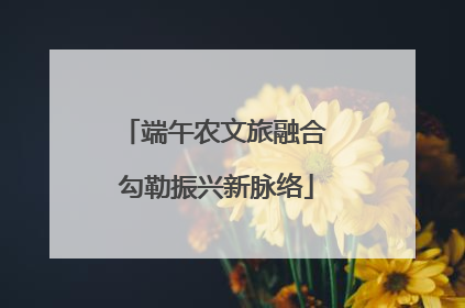 端午农文旅融合 勾勒振兴新脉络