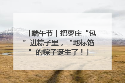 端午节｜把枣庄“包”进粽子里，“地标馅”的粽子诞生了！