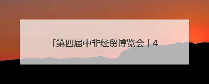 第四届中非经贸博览会丨48个非洲国家、4700多家中非企业和机构将参会