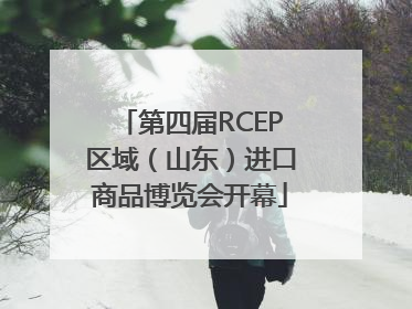第四届RCEP区域（山东）进口商品博览会开幕