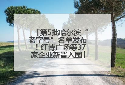 第5批哈尔滨“老字号”名单发布！红博广场等37家企业新晋入围