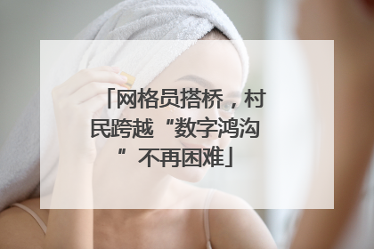 网格员搭桥，村民跨越“数字鸿沟”不再困难