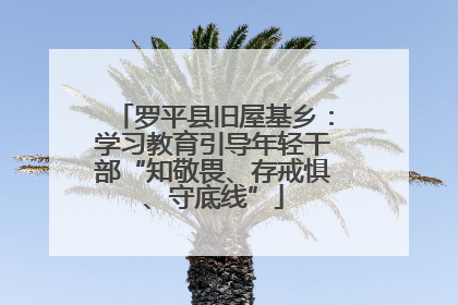 罗平县旧屋基乡：学习教育引导年轻干部“知敬畏、存戒惧、守底线”