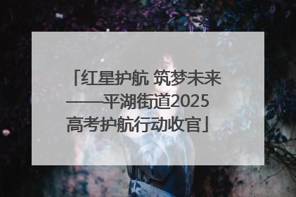 红星护航 筑梦未来——平湖街道2025高考护航行动收官
