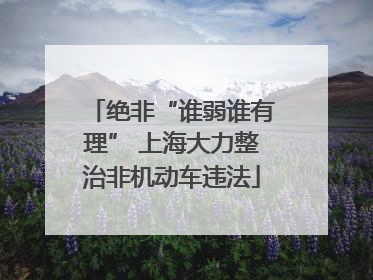 绝非“谁弱谁有理” 上海大力整治非机动车违法