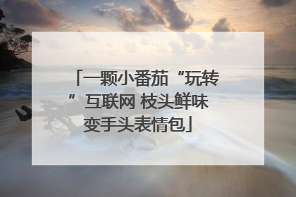 一颗小番茄“玩转”互联网 枝头鲜味变手头表情包