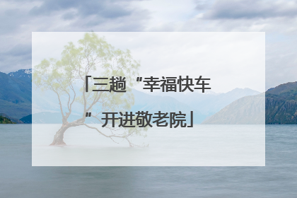 三趟“幸福快车”开进敬老院