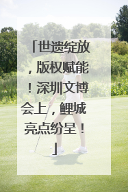 世遗绽放，版权赋能！深圳文博会上，鲤城亮点纷呈！