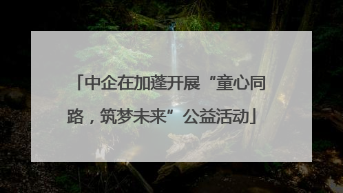 中企在加蓬开展“童心同路，筑梦未来”公益活动