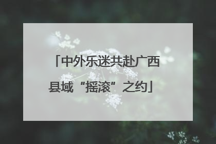 中外乐迷共赴广西县域“摇滚”之约