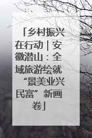 乡村振兴在行动｜安徽潜山：全域旅游绘就“景美业兴民富”新画卷