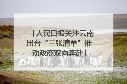 人民日报关注云南出台“三张清单”推动政商双向奔赴