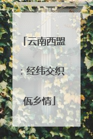 云南西盟：经纬交织佤乡情