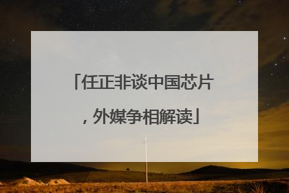 任正非谈中国芯片，外媒争相解读