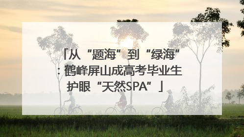 从“题海”到“绿海”：鹤峰屏山成高考毕业生护眼“天然SPA”