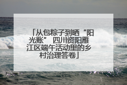从包粽子到晒“阳光账” 四川资阳雁江区端午活动里的乡村治理答卷