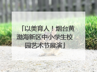 以美育人！烟台黄渤海新区中小学生校园艺术节展演