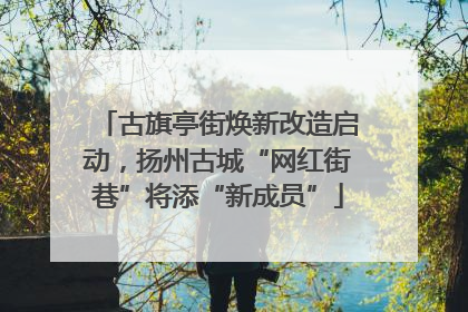 古旗亭街焕新改造启动，扬州古城“网红街巷”将添“新成员”