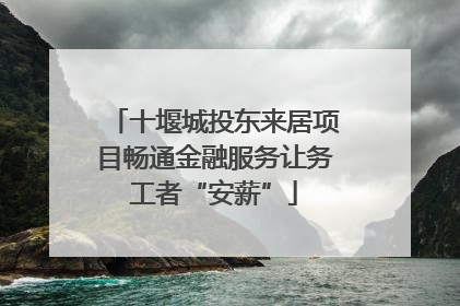 十堰城投东来居项目畅通金融服务让务工者“安薪”
