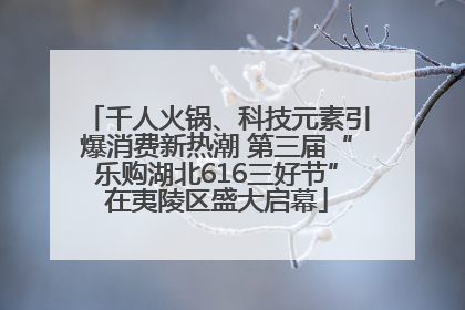 千人火锅、科技元素引爆消费新热潮 第三届“乐购湖北616三好节”在夷陵区盛大启幕