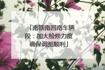 南铁南昌南车辆段：加大检修力度确保调图顺利