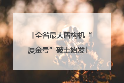 全省最大盾构机“厦金号”破土始发