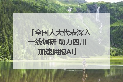 全国人大代表深入一线调研 助力四川加速拥抱AI