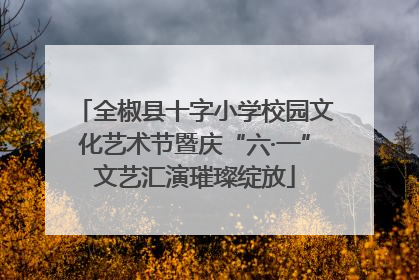 全椒县十字小学校园文化艺术节暨庆“六·一”文艺汇演璀璨绽放