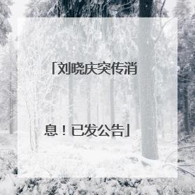 刘晓庆突传消息！已发公告
