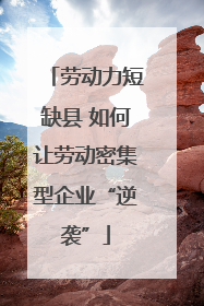 劳动力短缺县 如何让劳动密集型企业“逆袭”