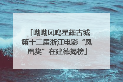 呦呦凤鸣星耀古城 第十二届浙江电影“凤凰奖”在建德揭榜